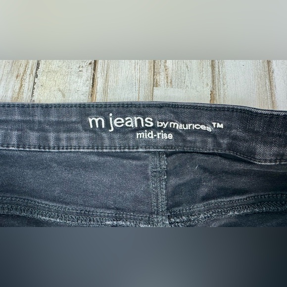 Women's M Jeans by Maurices mid-rise bootcut black jeans size 20W - Picture 4 of 11